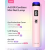 image:imageMelodySusie Handheld UV Light for Gel Nails with Stand and Nail Rhinestone Glue Set White Mini Portable Cordless Nail Lamp with LCD Display Flash Cure Nail Dryer for Nail Art Design DIY at Homepink