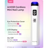 image:imageMelodySusie Handheld UV Light for Gel Nails with Stand and Nail Rhinestone Glue Set White Mini Portable Cordless Nail Lamp with LCD Display Flash Cure Nail Dryer for Nail Art Design DIY at Homewhite