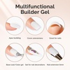 image:imageMelodySusie Hema Free Clear Builder Nail Gel for Nails Thickening Tpo Free 05 Fl Oz Soak Off UV Extension Gel Nail Art Design Salon DIY Manicure at Home for WomenMilky White Builder H1021