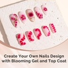 image:imageMelodySusie Hema Free Clear Builder Nail Gel for Nails Thickening Tpo Free 05 Fl Oz Soak Off UV Extension Gel Nail Art Design Salon DIY Manicure at Home for WomenClearHema Free Blooming Gel and 3 Free Top Coat