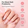 image:imageMelodySusie Hema Free Clear Builder Nail Gel for Nails Thickening Tpo Free 05 Fl Oz Soak Off UV Extension Gel Nail Art Design Salon DIY Manicure at Home for WomenClearH1402H1403