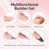 image:imageMelodySusie Hema Free Clear Builder Nail Gel for Nails Thickening Tpo Free 05 Fl Oz Soak Off UV Extension Gel Nail Art Design Salon DIY Manicure at Home for WomenMilky Pink Builder H1402
