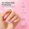 image:imageMelodySusie Hema Free Clear Builder Nail Gel for Nails Thickening Tpo Free 05 Fl Oz Soak Off UV Extension Gel Nail Art Design Salon DIY Manicure at Home for WomenPink Builder H1604