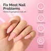 image:imageMelodySusie Hema Free Clear Builder Nail Gel for Nails Thickening Tpo Free 05 Fl Oz Soak Off UV Extension Gel Nail Art Design Salon DIY Manicure at Home for WomenLight Pink Builder H1608