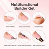 image:imageMelodySusie Hema Free Clear Builder Nail Gel for Nails Thickening Tpo Free 05 Fl Oz Soak Off UV Extension Gel Nail Art Design Salon DIY Manicure at Home for WomenClearH1402H1403