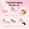 image:imageMelodySusie Hema Free Clear Builder Nail Gel for Nails Thickening Tpo Free 05 Fl Oz Soak Off UV Extension Gel Nail Art Design Salon DIY Manicure at Home for WomenLight Pink Builder H1608