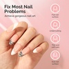 image:imageMelodySusie Hema Free Clear Builder Nail Gel for Nails Thickening Tpo Free 05 Fl Oz Soak Off UV Extension Gel Nail Art Design Salon DIY Manicure at Home for WomenMilky Pink Builder H1402