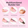 image:imageMelodySusie Hema Free Clear Builder Nail Gel for Nails Thickening Tpo Free 05 Fl Oz Soak Off UV Extension Gel Nail Art Design Salon DIY Manicure at Home for WomenPink Builder H1604