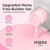 image:imageMelodySusie Hema Free Clear Builder Nail Gel for Nails Thickening Tpo Free 05 Fl Oz Soak Off UV Extension Gel Nail Art Design Salon DIY Manicure at Home for WomenPink Builder H1604