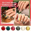 image:imageMelodySusie Highly Pigmented Gel Nail Polish Set 056 floz TiltandStand Bottle HEMA Free PlantBased Formula 6 Colors Macarons Soak Off UV LED Manicure Kit Gift BoxMocha Brown Dark RedAVintage Forest 6PCS