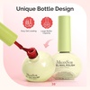 image:imageMelodySusie Highly Pigmented Gel Nail Polish Set 056 floz TiltandStand Bottle HEMA Free PlantBased Formula 6 Colors Macarons Soak Off UV LED Manicure Kit Gift BoxMocha Brown Dark RedAFun Macarons 6PCS