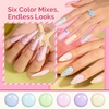 image:imageMelodySusie Highly Pigmented Gel Nail Polish Set 056 floz TiltandStand Bottle HEMA Free PlantBased Formula 6 Colors Macarons Soak Off UV LED Manicure Kit Gift BoxMocha Brown Dark RedAFun Macarons 6PCS