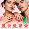 image:imageMelodySusie Highly Pigmented Gel Nail Polish Set 056 floz TiltandStand Bottle HEMA Free PlantBased Formula 6 Colors Pink Nude Soak Off UV LED Manicure Kit Gift BoxWhite Baby Pink