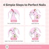 image:imageMelodySusie Highly Pigmented Gel Nail Polish Set 056 floz TiltandStand Bottle HEMA Free PlantBased Formula 6 Colors Pink Nude Soak Off UV LED Manicure Kit Gift BoxWhite Baby Pink