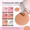 image:imageMelodySusie Jelly Gel Nail Polish Set6 Transparent ColorsMilky or Jelly TextureAutumn and Winter Dark Colors Soak Off UV LED Light Cure or Salon Manicure and Nail Art DIY at HomeNude Pink Jelly Set