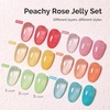 image:imageMelodySusie Jelly Gel Nail Polish Set6 Transparent ColorsMilky or Jelly TextureAutumn and Winter Dark Colors Soak Off UV LED Light Cure or Salon Manicure and Nail Art DIY at HomeMacaron Jelly Set 15ML