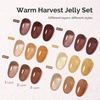image:imageMelodySusie Jelly Gel Nail Polish Set6 Transparent ColorsMilky or Jelly TextureAutumn and Winter Dark Colors Soak Off UV LED Light Cure or Salon Manicure and Nail Art DIY at HomeWarm Harvest Jelly Set