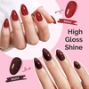 image:imageMelodySusie Jelly Gel Nail Polish Set6 Transparent ColorsMilky or Jelly TextureAutumn and Winter Dark Colors Soak Off UV LED Light Cure or Salon Manicure and Nail Art DIY at HomeDeep Red Jelly Gel Set
