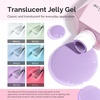 image:imageMelodySusie Jelly Gel Nail Polish Set6 Transparent ColorsMilky or Jelly TextureAutumn and Winter Dark Colors Soak Off UV LED Light Cure or Salon Manicure and Nail Art DIY at HomePastel Sea Breeze 15ML