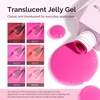 image:imageMelodySusie Jelly Gel Nail Polish Set6 Transparent ColorsMilky or Jelly TextureAutumn and Winter Dark Colors Soak Off UV LED Light Cure or Salon Manicure and Nail Art DIY at HomePeachy Rose Jelly Set 15ML