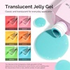 image:imageMelodySusie Jelly Gel Nail Polish Set6 Transparent ColorsMilky or Jelly TextureAutumn and Winter Dark Colors Soak Off UV LED Light Cure or Salon Manicure and Nail Art DIY at HomeMacaron Jelly Set 15ML
