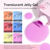 image:imageMelodySusie Jelly Gel Nail Polish Set6 Transparent ColorsMilky or Jelly TextureAutumn and Winter Dark Colors Soak Off UV LED Light Cure or Salon Manicure and Nail Art DIY at HomePastel Jelly Rainbow Set