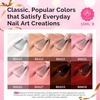 image:imageMelodySusie Jelly Gel Nail Polish Set6 Transparent ColorsMilky or Jelly TextureAutumn and Winter Dark Colors Soak Off UV LED Light Cure or Salon Manicure and Nail Art DIY at HomeSet6