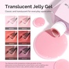 image:imageMelodySusie Jelly Gel Nail Polish Set6 Transparent ColorsMilky or Jelly TextureAutumn and Winter Dark Colors Soak Off UV LED Light Cure or Salon Manicure and Nail Art DIY at HomeSoft Blush Mist 15ML