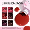 image:imageMelodySusie Jelly Gel Nail Polish Set6 Transparent ColorsMilky or Jelly TextureAutumn and Winter Dark Colors Soak Off UV LED Light Cure or Salon Manicure and Nail Art DIY at HomeDeep Red Jelly Gel Set