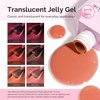 image:imageMelodySusie Jelly Gel Nail Polish Set6 Transparent ColorsMilky or Jelly TextureAutumn and Winter Dark Colors Soak Off UV LED Light Cure or Salon Manicure and Nail Art DIY at HomeRose Red Jelly Set