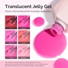 image:imageMelodySusie Jelly Gel Nail Polish Set6 Transparent ColorsMilky or Jelly TextureAutumn and Winter Dark Colors Soak Off UV LED Light Cure or Salon Manicure and Nail Art DIY at HomePeachy Rose Jelly Set