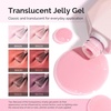 image:imageMelodySusie Jelly Gel Nail Polish Set6 Transparent ColorsMilky or Jelly TextureAutumn and Winter Dark Colors Soak Off UV LED Light Cure or Salon Manicure and Nail Art DIY at HomeSoft Blush Mist