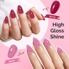 image:imageMelodySusie Jelly Gel Nail Polish Set6 Transparent ColorsMilky or Jelly TextureAutumn and Winter Dark Colors Soak Off UV LED Light Cure or Salon Manicure and Nail Art DIY at HomePeachy Rose Jelly Set