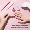 image:imageMelodySusie Jelly Gel Nail Polish Set6 Transparent ColorsMilky or Jelly TextureAutumn and Winter Dark Colors Soak Off UV LED Light Cure or Salon Manicure and Nail Art DIY at HomeMacaron Jelly Set 15ML