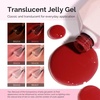 image:imageMelodySusie Jelly Gel Nail Polish Set6 Transparent ColorsMilky or Jelly TextureAutumn and Winter Dark Colors Soak Off UV LED Light Cure or Salon Manicure and Nail Art DIY at HomeSmoky Rose Jelly Set