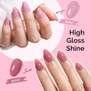 image:imageMelodySusie Jelly Gel Nail Polish Set6 Transparent ColorsMilky or Jelly TextureAutumn and Winter Dark Colors Soak Off UV LED Light Cure or Salon Manicure and Nail Art DIY at HomeStrawberry Pink Jelly Sheer Set
