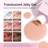image:imageMelodySusie Jelly Gel Nail Polish Set6 Transparent ColorsMilky or Jelly TextureAutumn and Winter Dark Colors Soak Off UV LED Light Cure or Salon Manicure and Nail Art DIY at HomeSheer Earth Tones 15ML