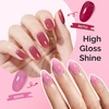 image:imageMelodySusie Jelly Gel Nail Polish Set6 Transparent ColorsMilky or Jelly TextureAutumn and Winter Dark Colors Soak Off UV LED Light Cure or Salon Manicure and Nail Art DIY at HomePeachy Rose Jelly Set 15ML