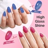 image:imageMelodySusie Jelly Gel Nail Polish Set6 Transparent ColorsMilky or Jelly TextureAutumn and Winter Dark Colors Soak Off UV LED Light Cure or Salon Manicure and Nail Art DIY at HomeNeon Jelly Splash