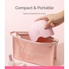 image:imageMelodySusie Mini Cordless UV Nail Lamp PART06G Rechargeable Portable LED UV Light with Smart Sensor 4Finger Curing for All Soft Gels Especially HalfCured Gel Base Coat amp Top Coat WhiteRechargeablePink