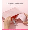 image:imageMelodySusie Mini Cordless UV Nail Lamp PART06G Rechargeable Portable LED UV Light with Smart Sensor 4Finger Curing for All Soft Gels Especially HalfCured Gel Base Coat amp Top Coat WhitePink