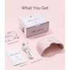 image:imageMelodySusie Mini Cordless UV Nail Lamp PART06G Rechargeable Portable LED UV Light with Smart Sensor 4Finger Curing for All Soft Gels Especially HalfCured Gel Base Coat amp Top Coat WhiteRechargeablePink