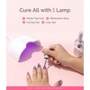 image:imageMelodySusie Mini Cordless UV Nail Lamp PART06G Rechargeable Portable LED UV Light with Smart Sensor 4Finger Curing for All Soft Gels Especially HalfCured Gel Base Coat amp Top Coat WhiteWhite