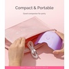 image:imageMelodySusie Mini Cordless UV Nail Lamp PART06G Rechargeable Portable LED UV Light with Smart Sensor 4Finger Curing for All Soft Gels Especially HalfCured Gel Base Coat amp Top Coat WhitePurple