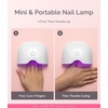 image:imageMelodySusie Mini Cordless UV Nail Lamp PART06G Rechargeable Portable LED UV Light with Smart Sensor 4Finger Curing for All Soft Gels Especially HalfCured Gel Base Coat amp Top Coat WhiteRechargeableWhite