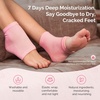 image:imageMelodySusie Moisturizing Heel Socks for Cracked Heel TreatmentUniversal StyleSuitable for Home and Salon UseSize RegularGray and Blue2 Pairspink and blue