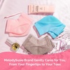 image:imageMelodySusie Moisturizing Heel Socks for Cracked Heel TreatmentUniversal StyleSuitable for Home and Salon UseSize RegularGray and Blue2 Pairspink and gray