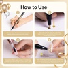 image:imageMelodySusie Nail Art Pens Set 12 Colors 07MM Nail Polish Pens for Nail Art Nail Dotting Tool Drawing Pen for Nail Design Manicure Nail Pens for Salon and DIY at Home3PCS 07MM Chrome Metallic