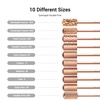 image:imageMelodySusie Nail Drill Bits Cleaner Brush Case with Nail Drill Bits Holder with 36 Holes and Safety Nail Drill Bits