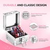 image:imageMelodySusie Nail Drill Bits Holder 25 Holes Case Portable Dustproof Displayer Organizer Container Nail Tech Professional Nail Art Tool Travel Salon Home Silver Drill Bits Not IncludedSilver